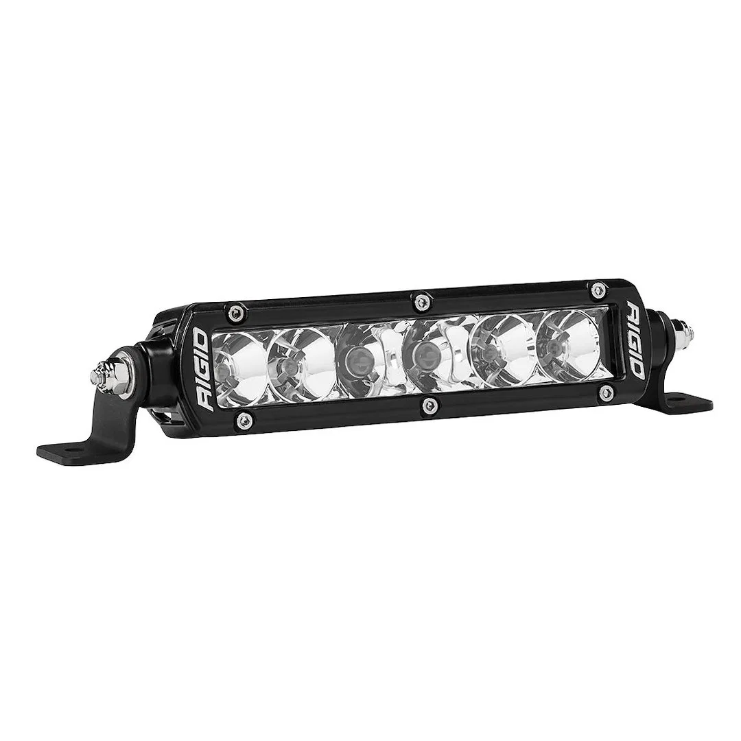 906313 – RIGID IND Light Bar, LED 6 Inch Length 6 Clear Bulb 48 Watt/ 3.43 Amp Draw Spot/ Flood Combo Beam 4752 Raw L...